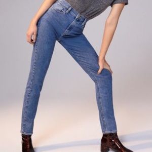 BDG High-Rise Longline Girlfriend Jean- Indigo